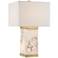 Possini Euro Mindy Alabaster Table Lamp with Night Light