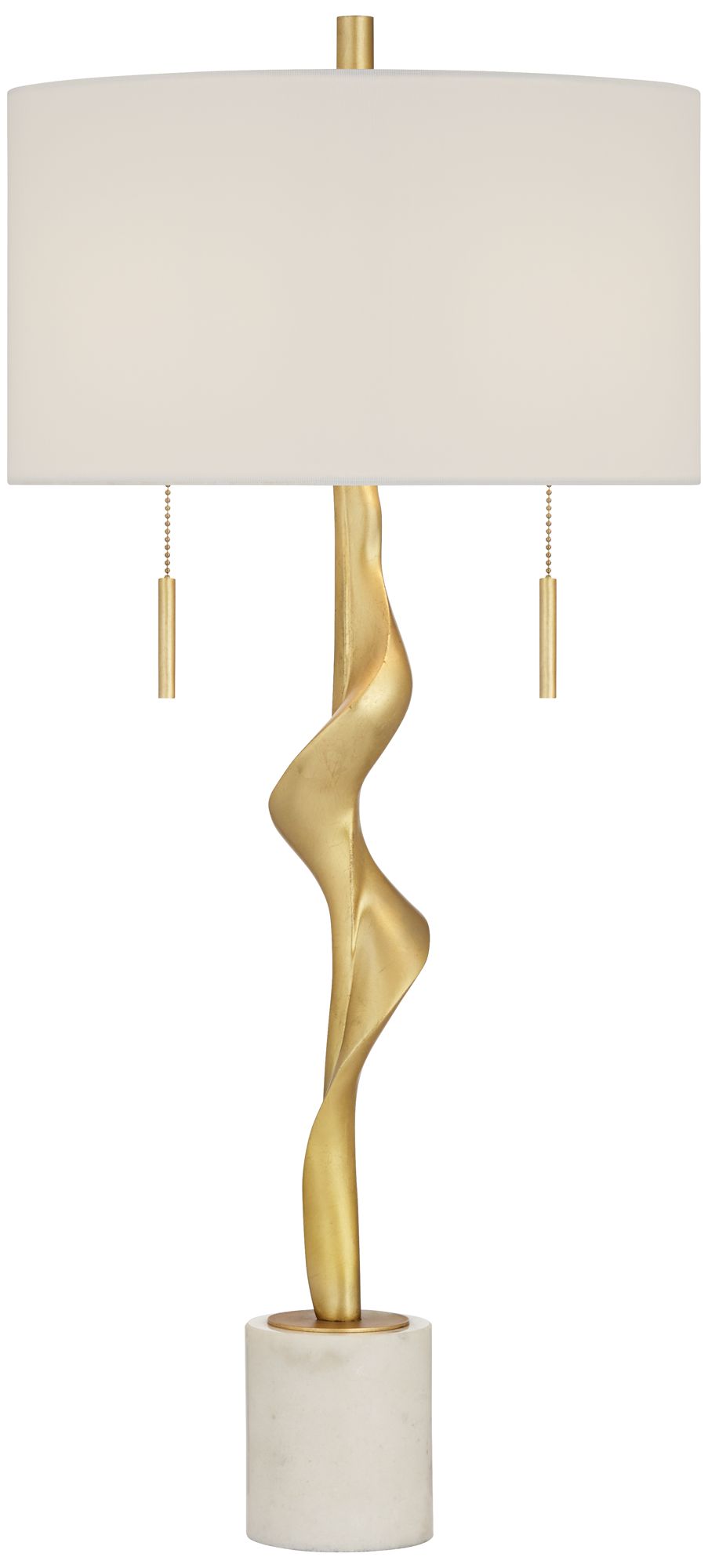 Image 2 Possini Euro Minerva 31 3/4" Marble and Gold Sculpture Table Lamp