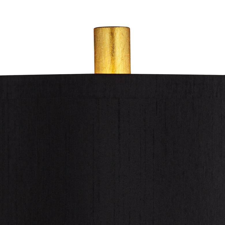 Image 3 Possini Euro Minerva 32" High Modern Marble and Gold Leaf Table Lamp more views