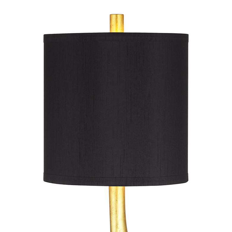 Image 4 Possini Euro Minerva 32" High Modern Marble and Gold Leaf Table Lamp more views