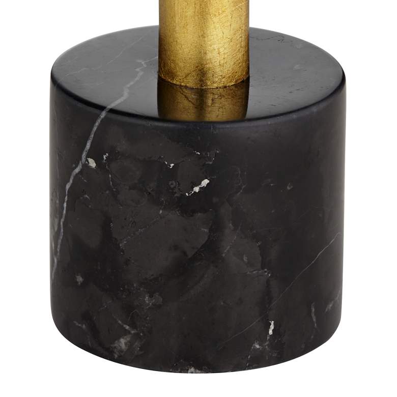 Image 6 Possini Euro Minerva Gold Leaf Black Table Lamps Set of 2 more views