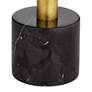 Possini Euro Minerva Gold Leaf Black Table Lamps Set of 2