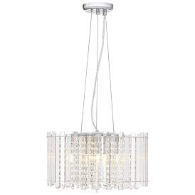 Image5 of Possini Euro Mirabell 16" Wide Crystal LED Modern Drum Pendant more views