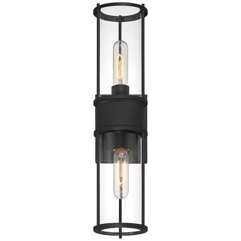 Image 5 Possini Euro Miranda 19 1/2" High Black 2-Light Wall Sconce more views