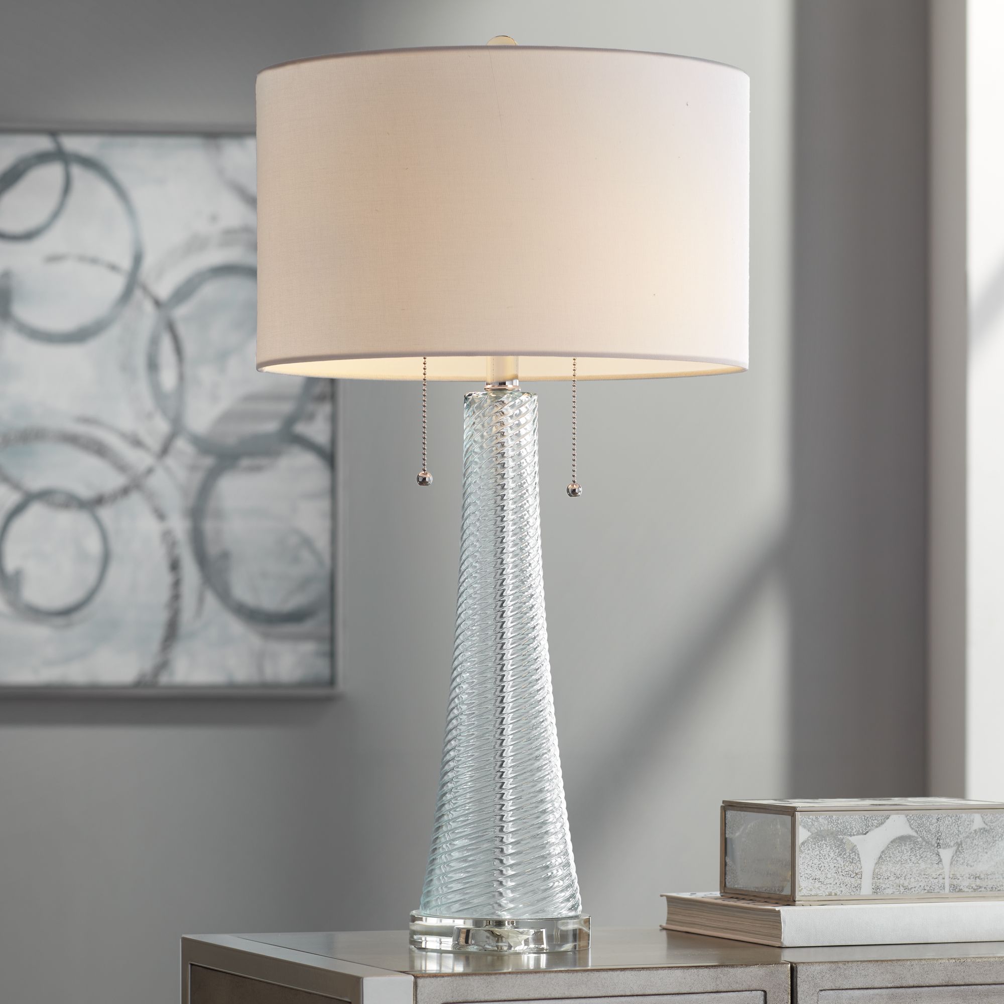 possini euro miriam glass table lamp