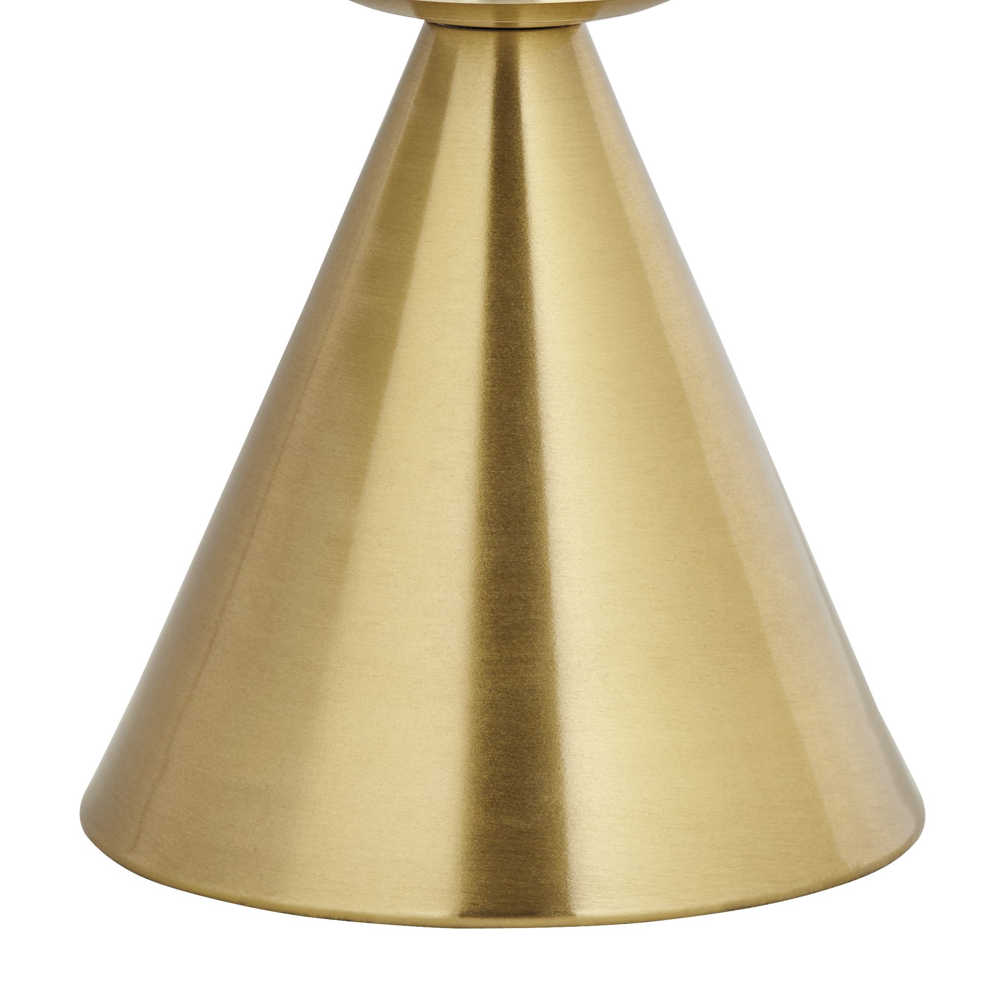 Image 5 Possini Euro Mobley 10 1/2" High Gold and White Glass Accent Lamp more views