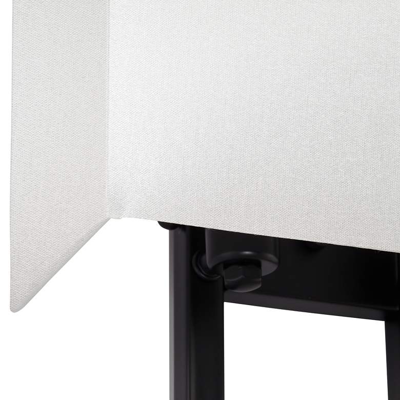 Image 4 Possini Euro Modena 15 1/2" High Black Rectangular Wall Sconce more views