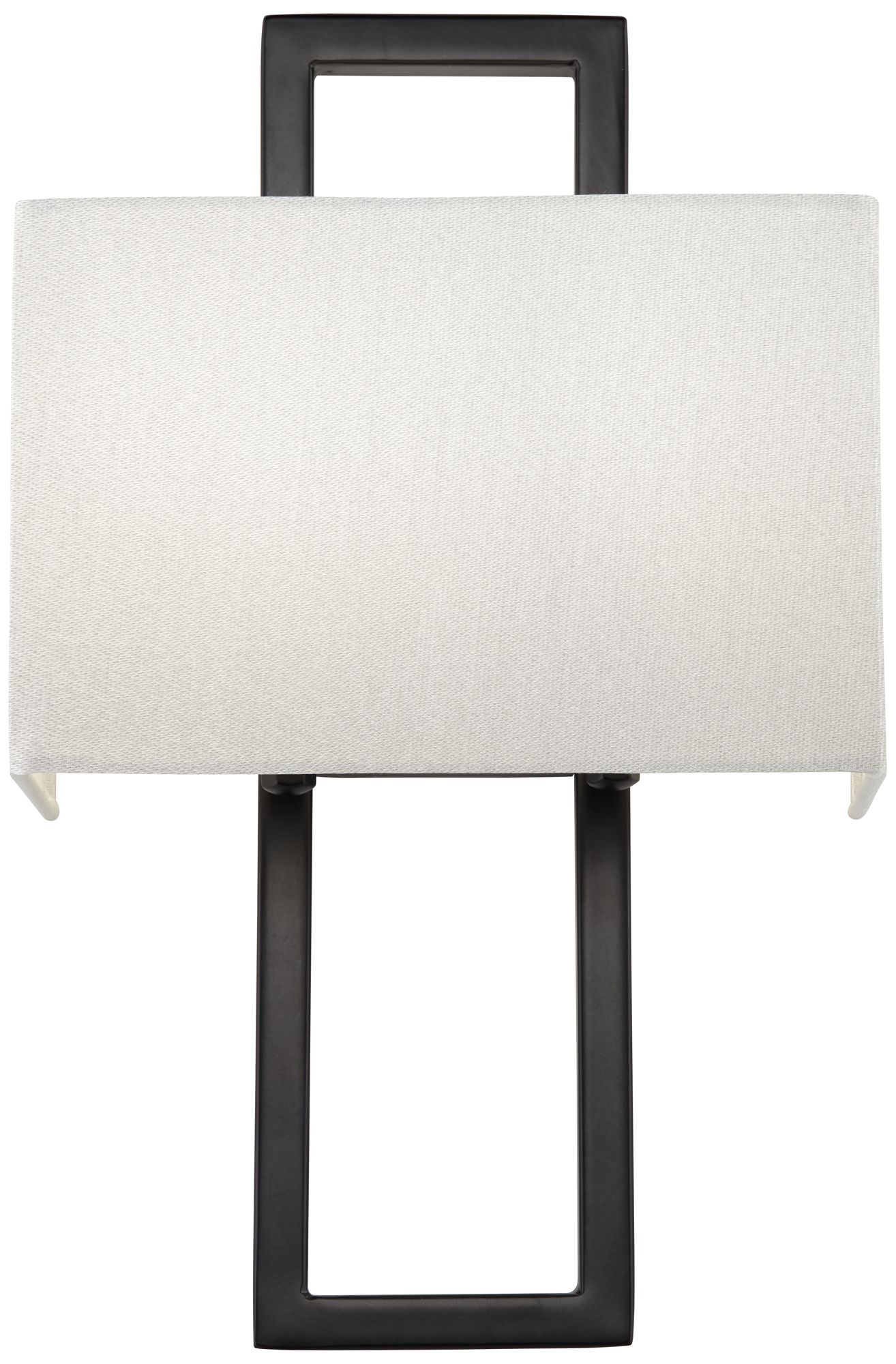 Possini Euro Modena 15 1/2" High Black Rectangular Wall Sconce