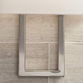 Image5 of Possini Euro Modena 15 1/2" High Brushed Nickel Rectangle Wall Sconce more views