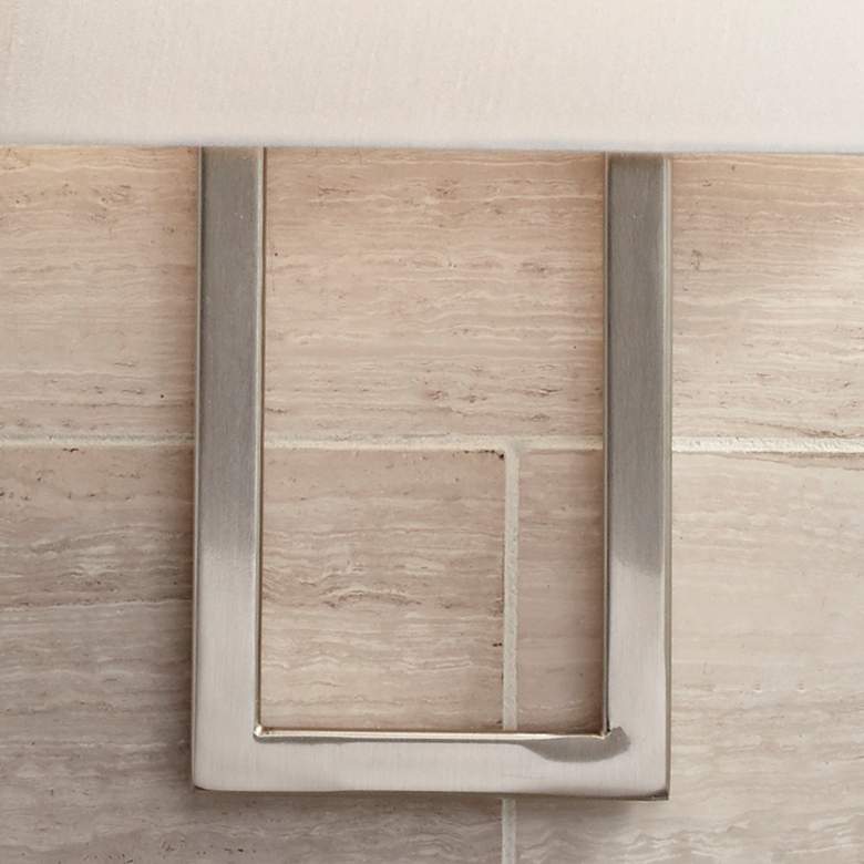 Image 4 Possini Euro Modena 15 1/2" High Brushed Nickel Wall Sconce Set of 2 more views