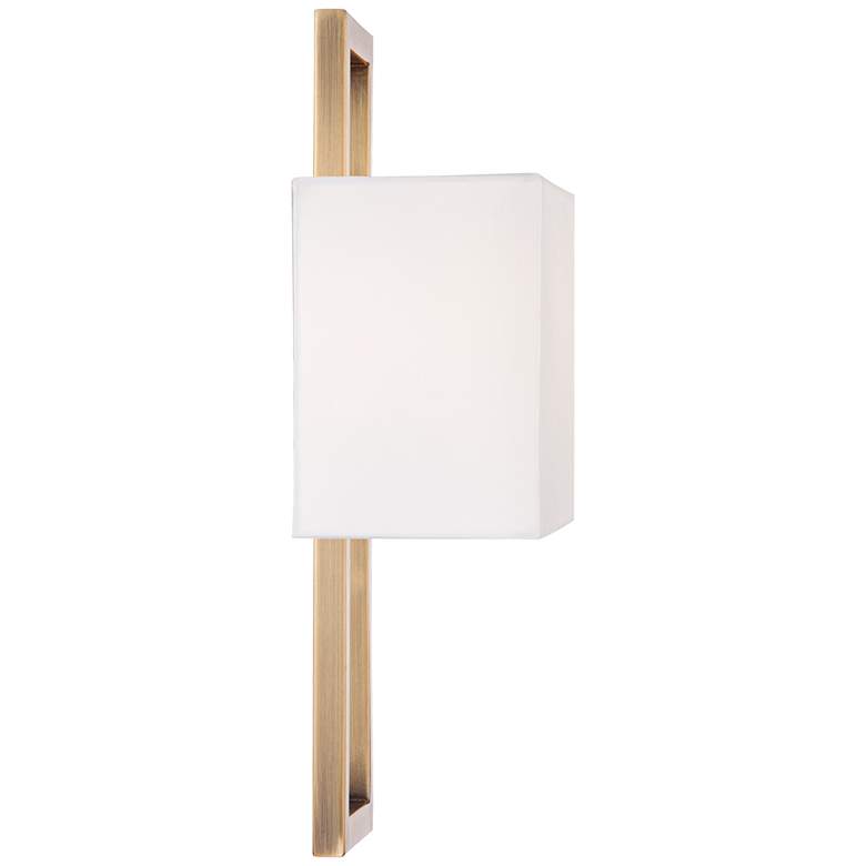 Image 6 Possini Euro Modena 15 1/2" High French Brass Rectangular Wall Sconce more views