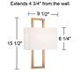 Possini Euro Modena 15 1/2" High French Brass Wall Sconce Set of 2