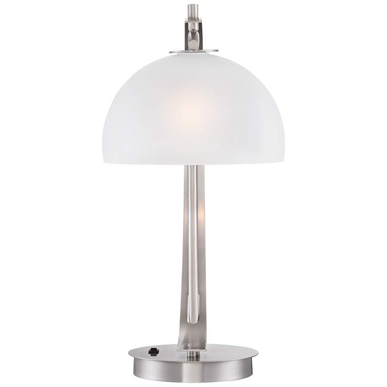 Possini Euro Modern Glass Dome USB Table Lamps Set of 2 more views