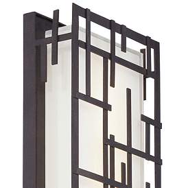 Image4 of Possini Euro Modern Lines 16 1/4" High Bronze LED Outdoor Wall Light more views