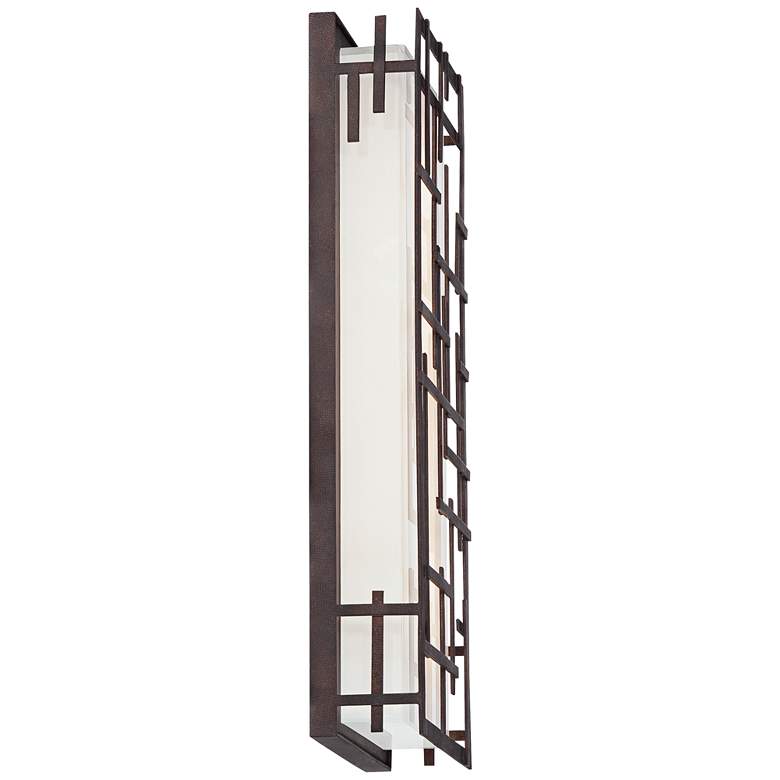Image 7 Possini Euro Modern Lines 16 1/4" High Bronze LED Wall Sconce more views