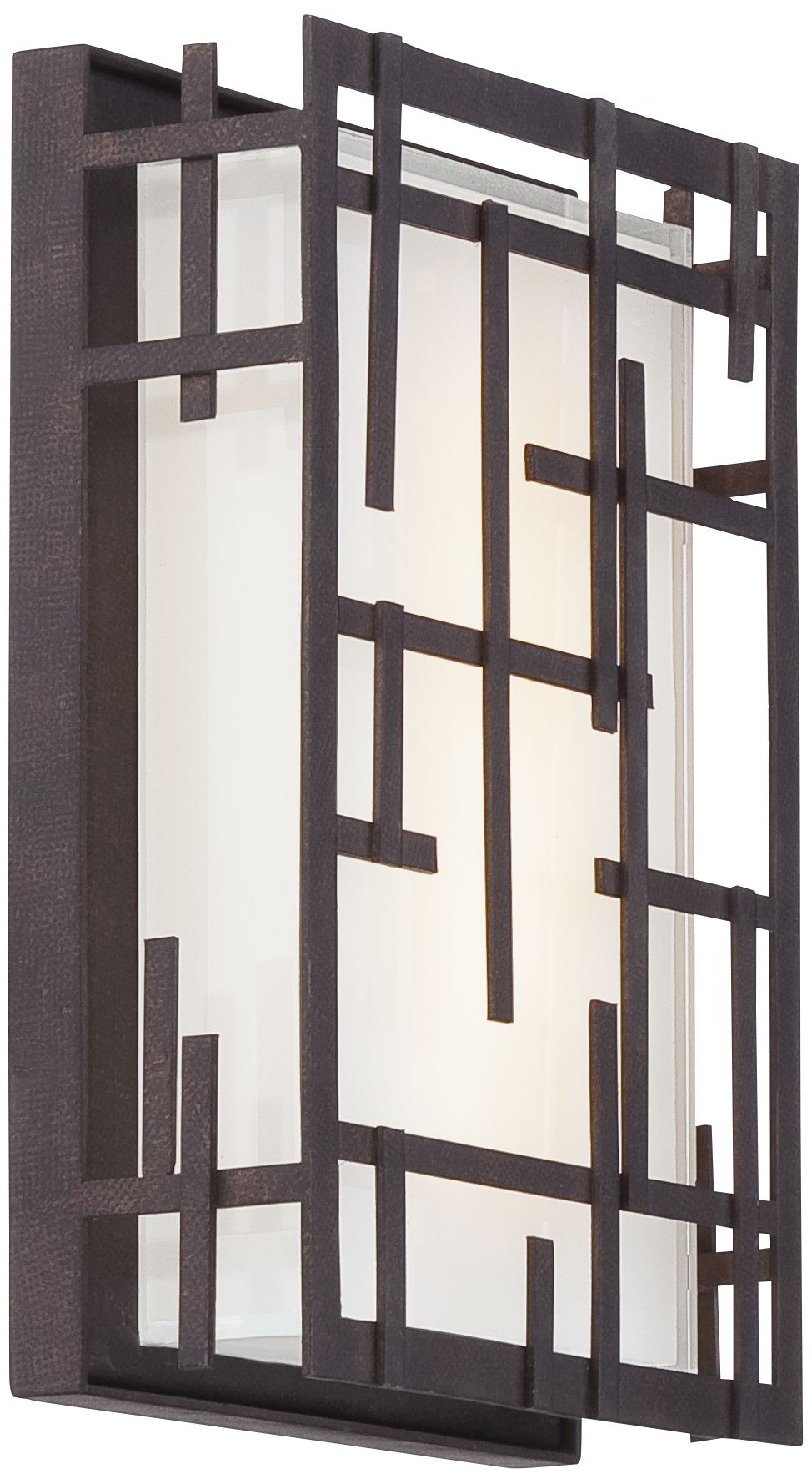 Image 4 Possini Euro Modern Lines 9 1/4" High Bronze LED Outdoor Wall Light more views