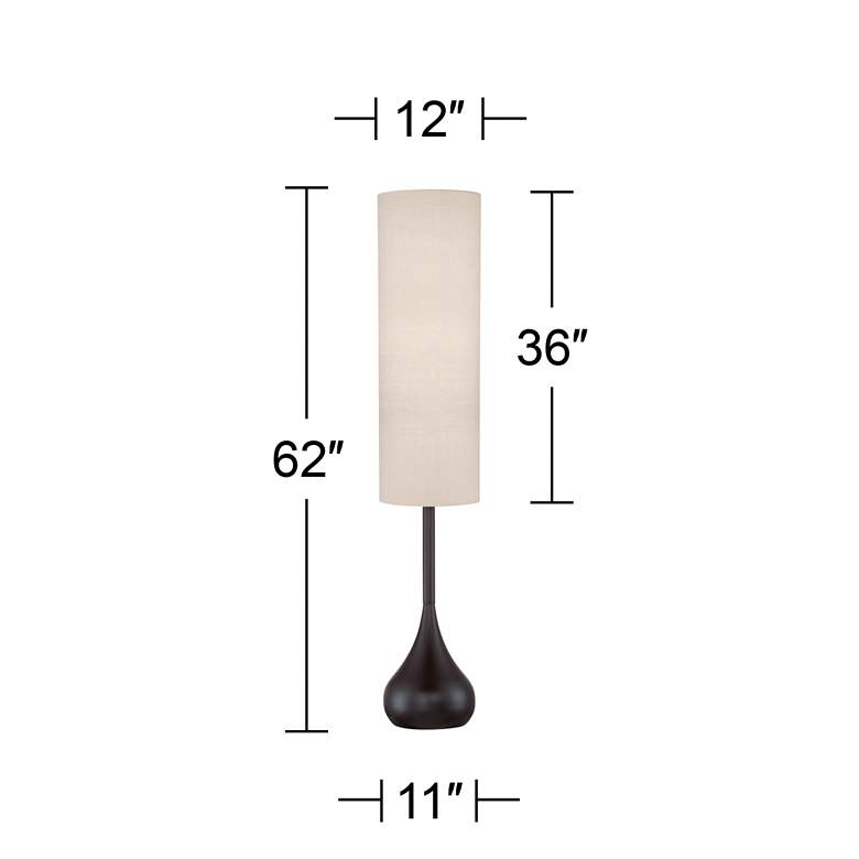 Image 6 Possini Euro Moderne 62 inch Bronze Droplet Floor Lamp with Smart Socket more views