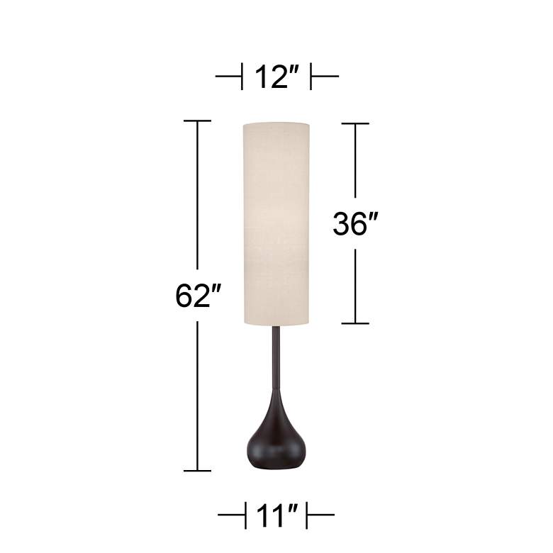 Image 5 Possini Euro Moderne Droplet 62 inch High Mid-Century Bronze Floor Lamp more views