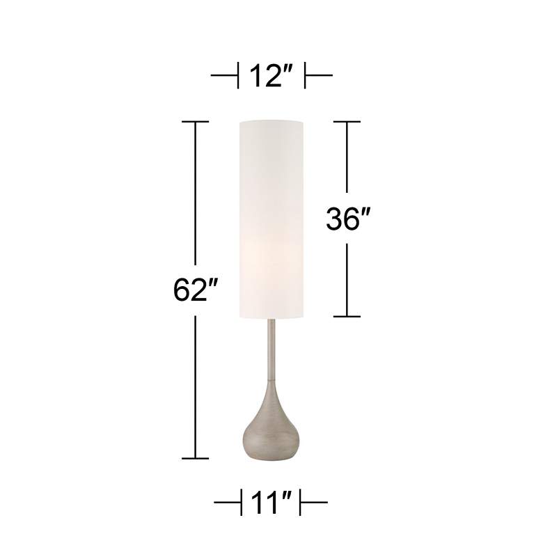 Image 7 Possini Euro Moderne Droplet 62" High Natural Gray Floor Lamp more views