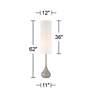 7_Possini Euro Moderne Droplet 62" High Natural Gray Floor Lamp more views