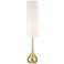 Possini Euro Moderne Droplet 62" High Soft Gold Floor Lamp