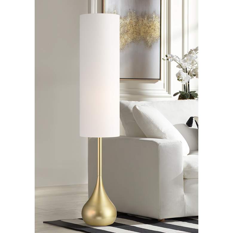 Image 2 Possini Euro Moderne Droplet 62" High Soft Gold Floor Lamp