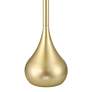 5_Possini Euro Moderne Droplet 62" High Soft Gold Floor Lamp more views