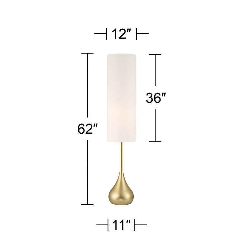 Image 7 Possini Euro Moderne Droplet 62" High Soft Gold Floor Lamp more views
