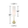 7_Possini Euro Moderne Droplet 62" High Soft Gold Floor Lamp more views