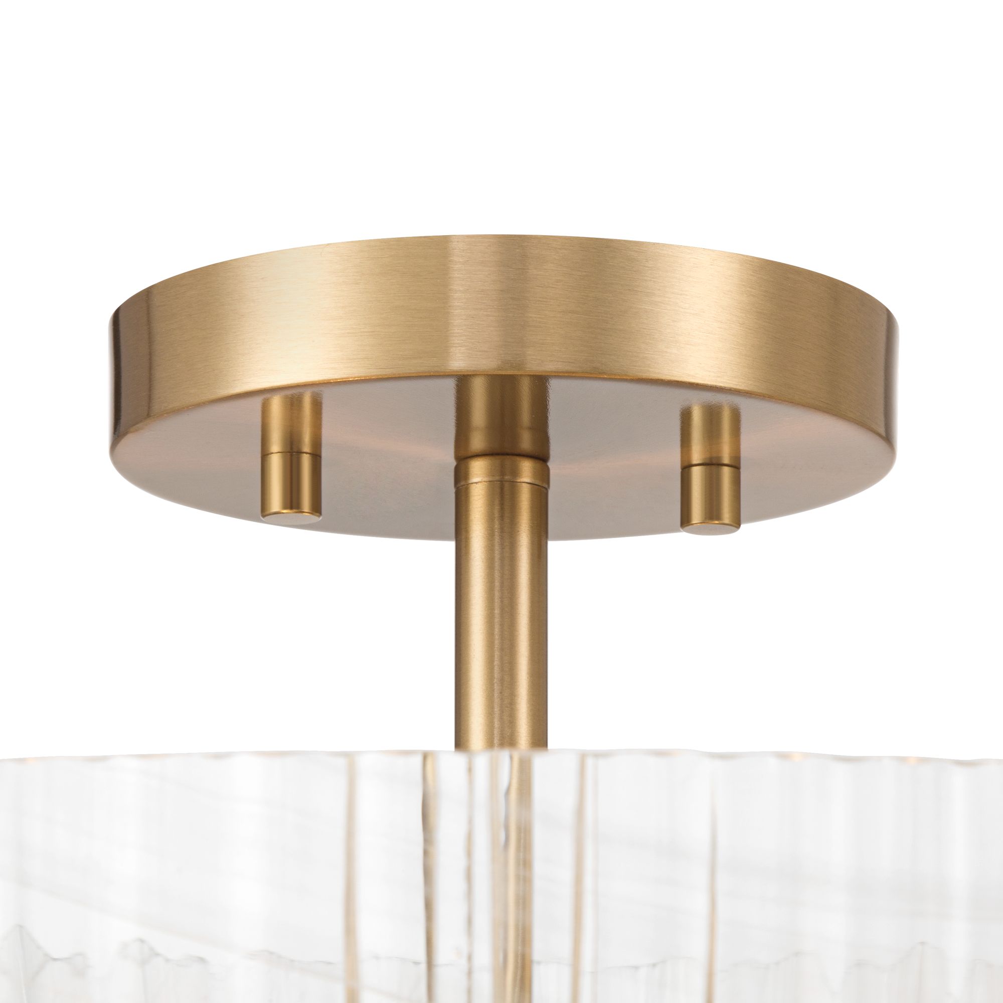 Image 5 Possini Euro Molini 15 1/2" Wide Warm Brass Bowl 3-Light Ceiling Light more views