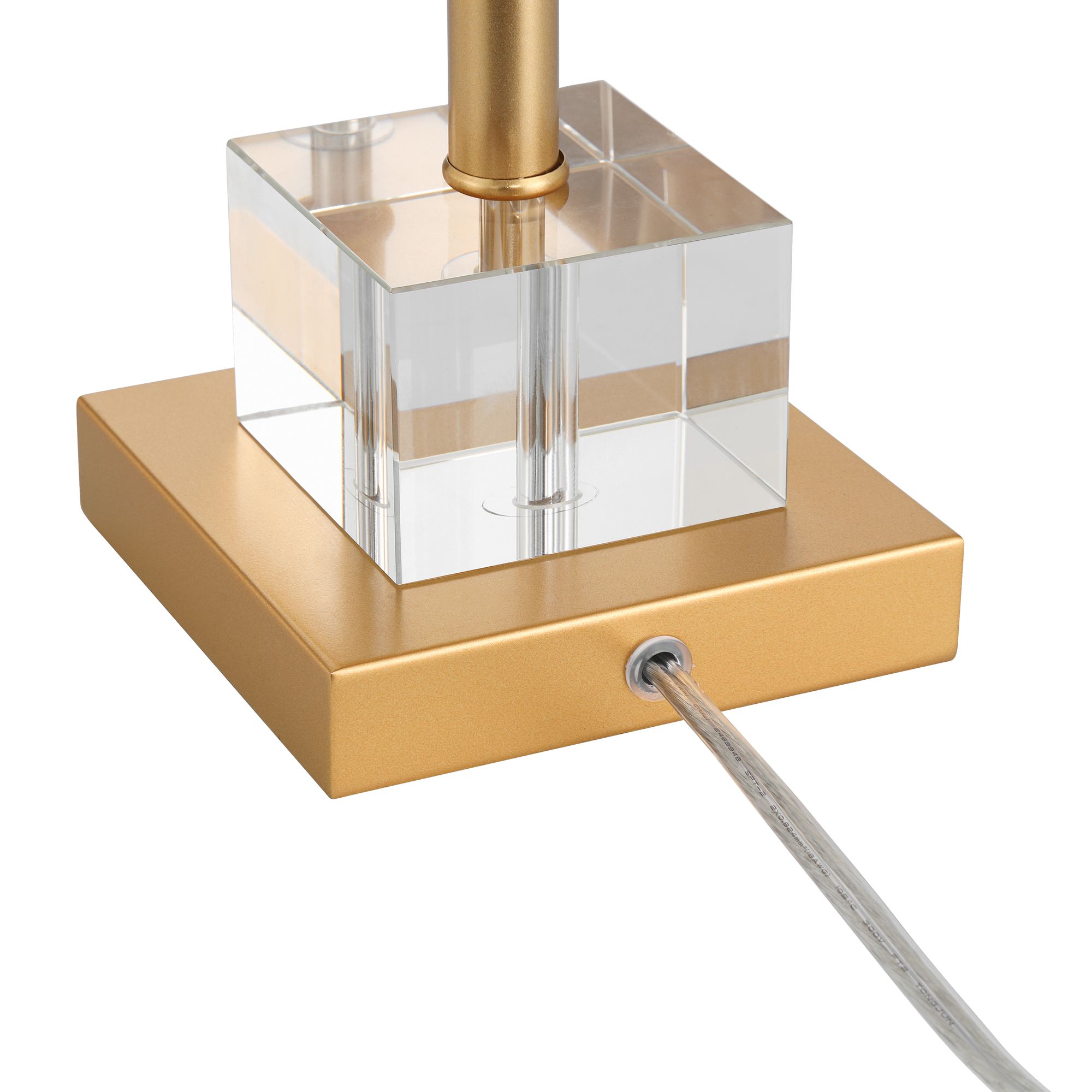 Possini Euro Monaco 27 1/2" High Crystal and Brass Table Lamp