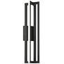 1_Possini Euro Monier 23 1/2" High Black LED Wall Sconce