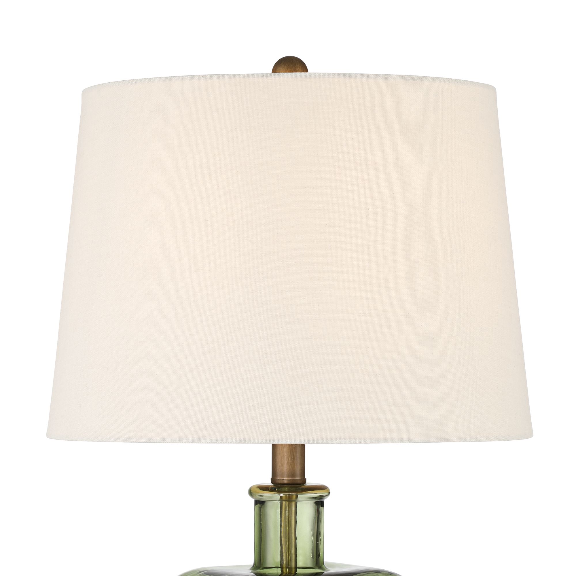Image 3 Possini Euro Montes 23" High Green Glass Mid-Century Modern Table Lamp more views