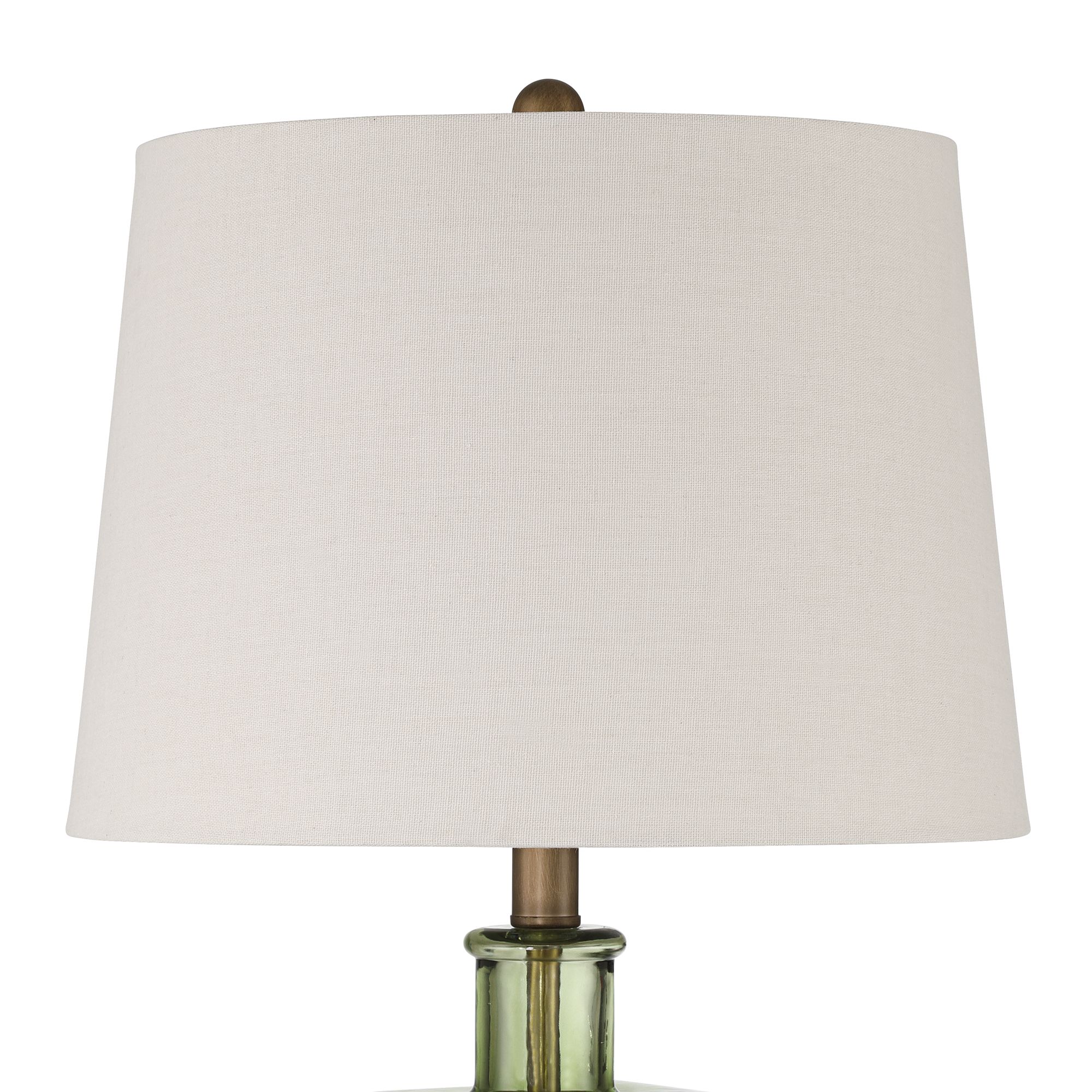 Image 4 Possini Euro Montes 23" High Green Glass Mid-Century Modern Table Lamp more views