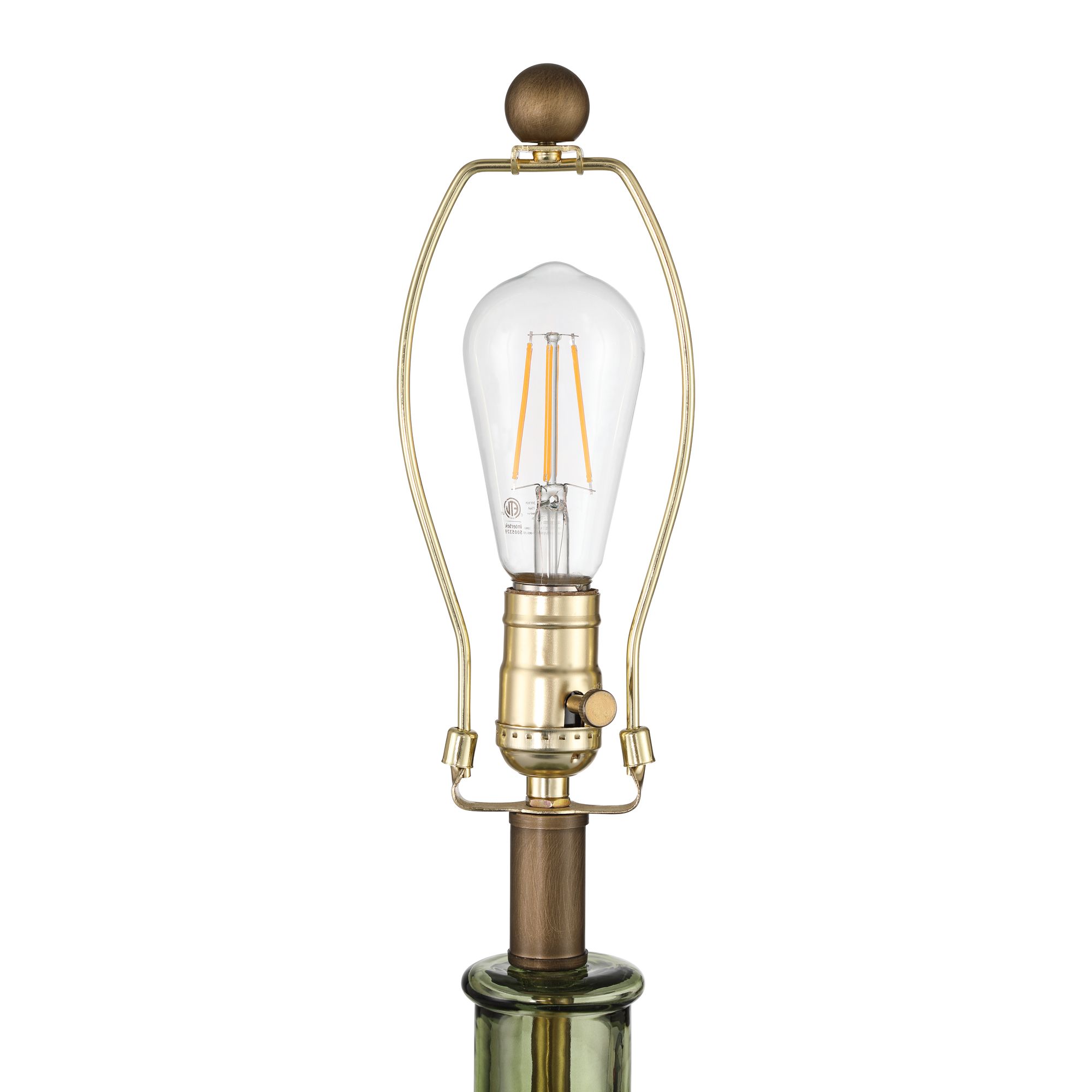 Image 6 Possini Euro Montes 23" High Green Glass Mid-Century Modern Table Lamp more views