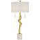 Possini Euro Montrose 31 3/4" Marble and Gold Sculpture Table Lamp