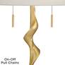 Possini Euro Montrose 31 3/4" Marble and Gold Sculpture Table Lamp