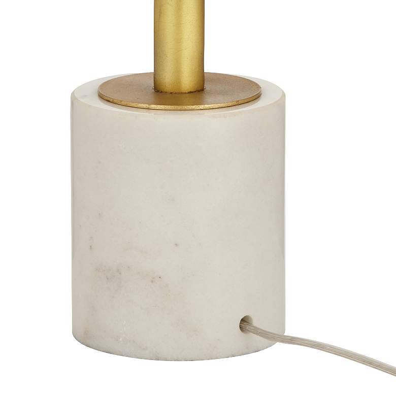 Image 7 Possini Euro Montrose 31 3/4" Marble and Gold Sculpture Table Lamp more views