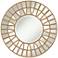Possini Euro Mosaic Gold Leaf 33" Sunburst Wheel Wall Mirror
