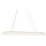 4_Possini Euro Muir 43 1/2" Wide Modern Sanded Gold LED Island Pendant