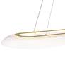 5_Possini Euro Muir 43 1/2" Wide Modern Sanded Gold LED Island Pendant more views