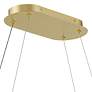 7_Possini Euro Muir 43 1/2" Wide Modern Sanded Gold LED Island Pendant more views