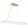 Watch A Video About the Possini Euro Muir Sanded Gold LED Island Pendant