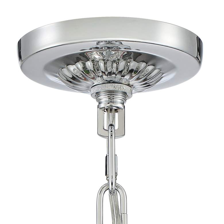Image 5 Possini Euro Murphy 19 3/4 inch Wide Chrome and Crystal Drum Pendant Light more views