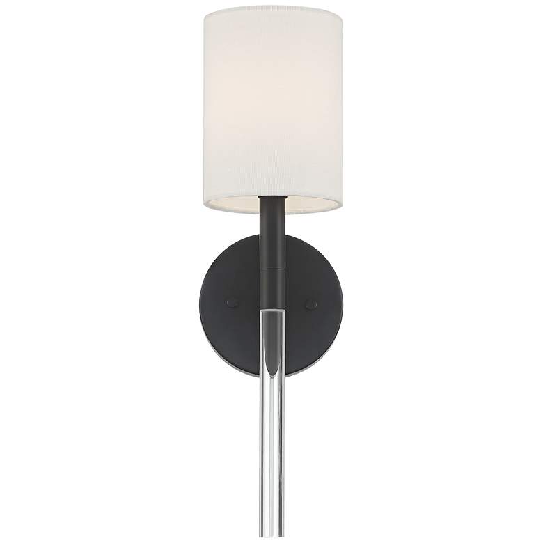 Image 5 Possini Euro Myers 17 1/2" High Black Metal Clear Acrylic Wall Sconce more views
