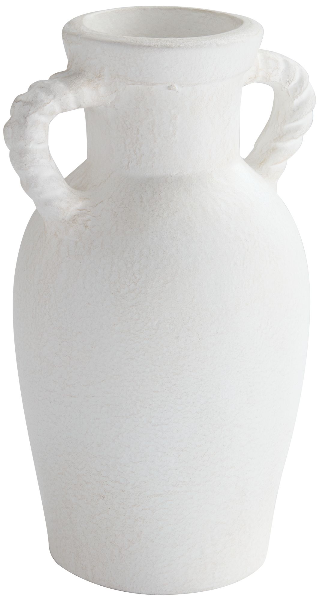 Image 3 Possini Euro Myna 13 3/4" High White Papier-Mache Decorative Vase more views