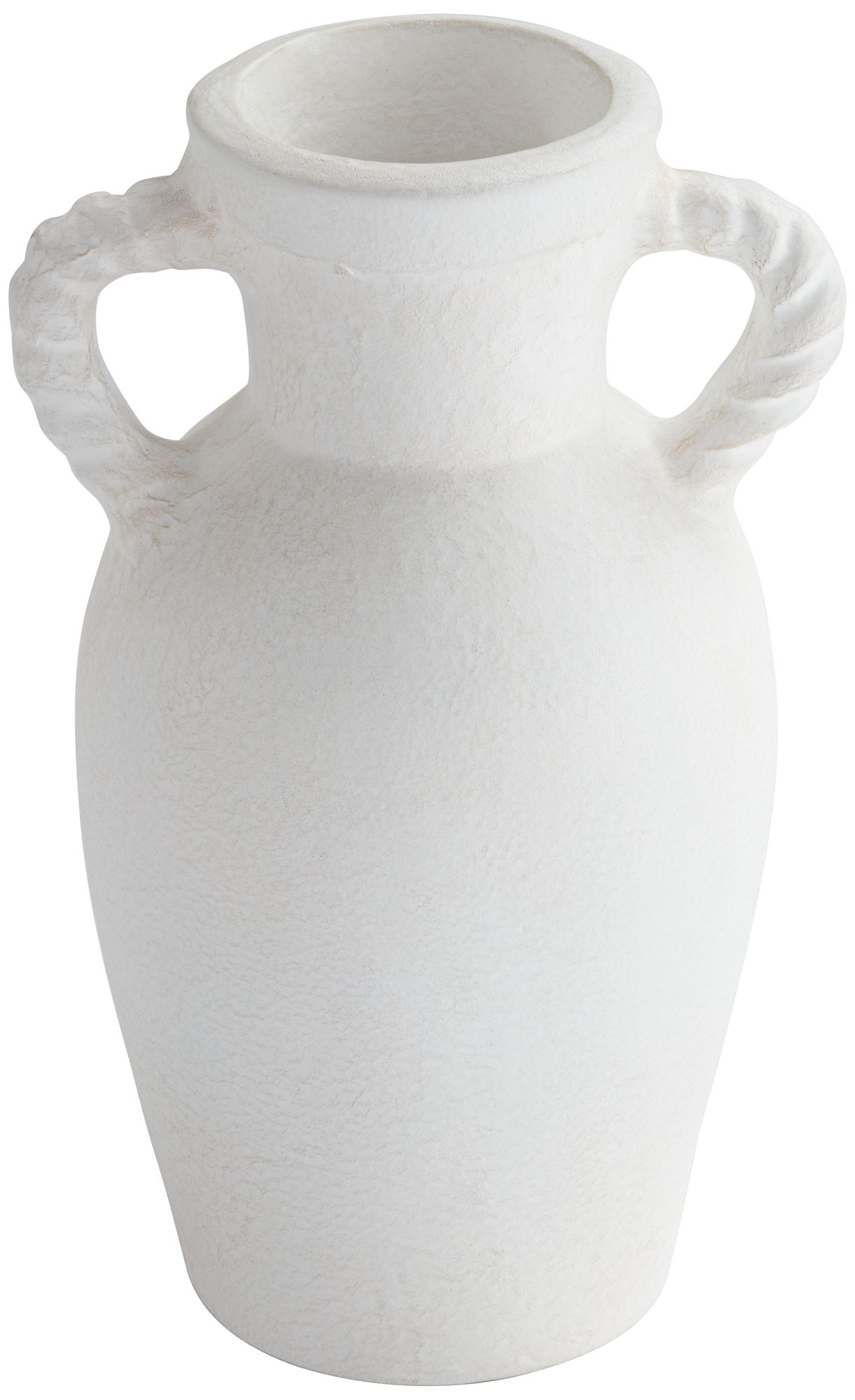Image 4 Possini Euro Myna 13 3/4" High White Papier-Mache Decorative Vase more views