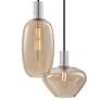 Thumbnail4 of Possini Euro Myriad 23 3/4" Wide Chrome Cognac Glass 6-Light Pendant more views