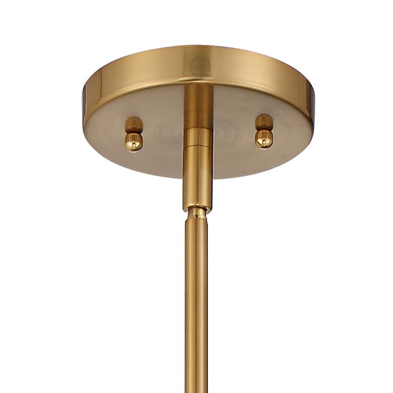 Image 4 Possini Euro Mystic 15" Wide Gold and White Glass Modern Pendant Light more views