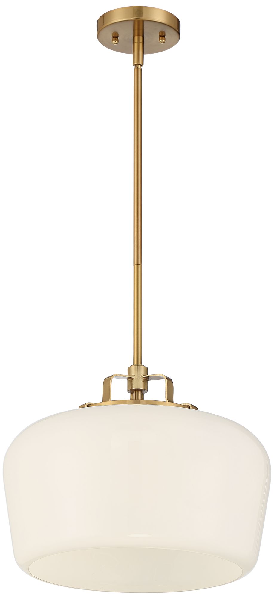 Image 5 Possini Euro Mystic 15" Wide Gold and White Glass Modern Pendant Light more views